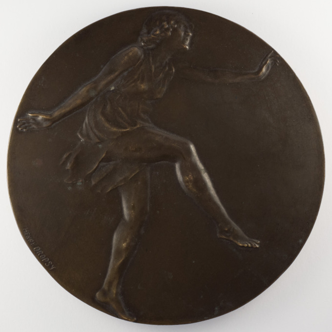 Grande médaille La Danseuse - Signée par Henri Dropsy - avers 2