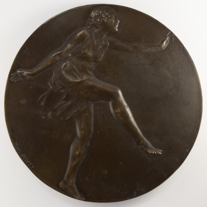 Grande médaille La Danseuse - Signée par Henri Dropsy - avers