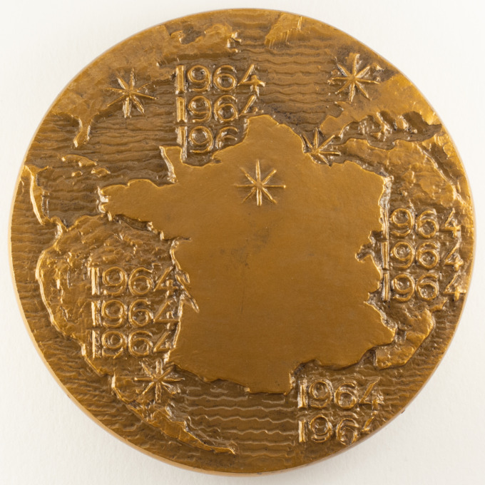 Médaille Centenaire de la Société Générale 1854-1964 par Guy-Charles Revol - revers