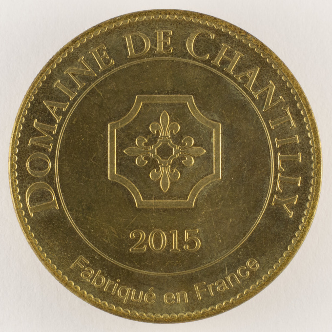 Médaille Chateau de Chantilly - 2015 - Médaille touristique - revers