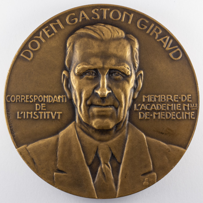 Gaston Giraud Medal - Faculty of Medicine of Montpellier - by Jean Vernon - obverse