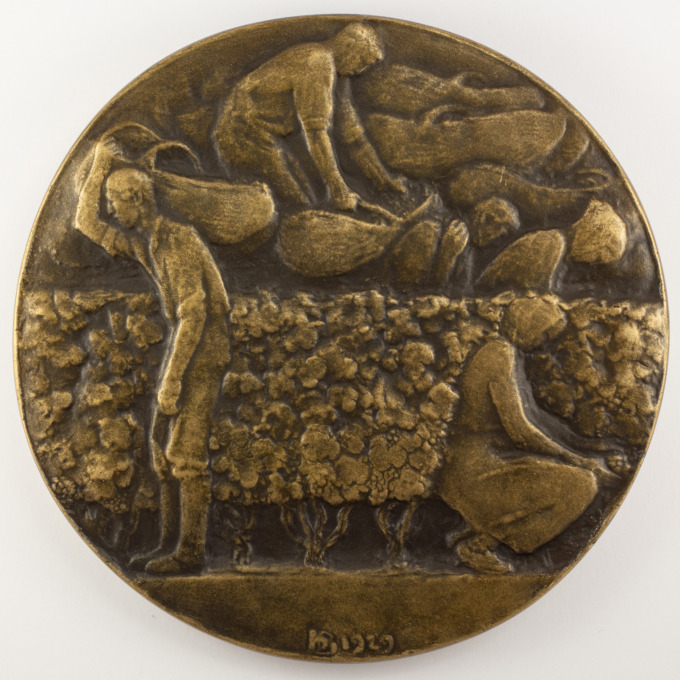 Médaille Vive Bourgogne - 1929 - Signée par Henri Bouchard - revers