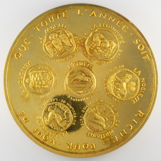 Médaille de vœux - Mythologie grecque - Signée par Raymond Joly - avers 2