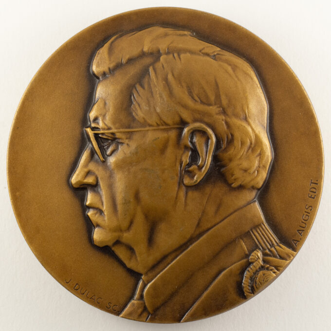 Médaille Pr. Henri Hermann - Faculté de médecine de Lyon - signée par Jean Dulac - avers