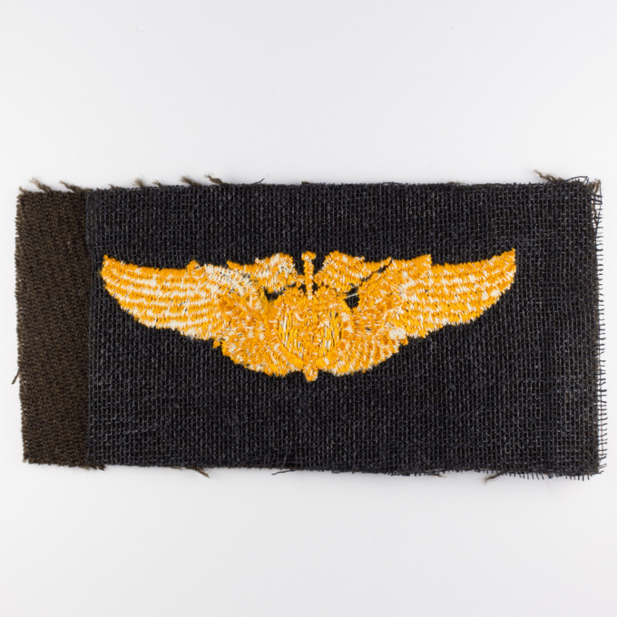 Insigne Chirurgien de l'air - US Army Air Forces - Flight surgeon cloth wings - revers